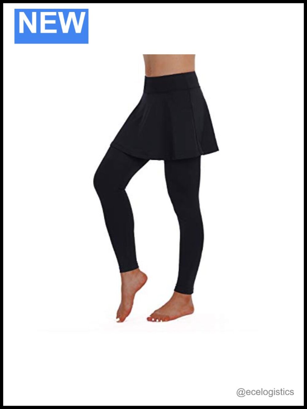 Skirted Leggings High Waist Flare Skort Tennis Yoga Pickleball